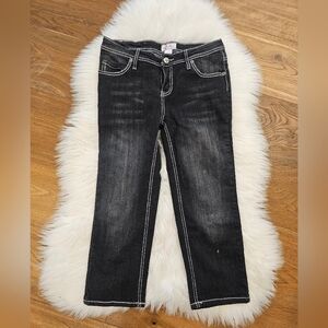 Vintage Low Rise Classic Black Denim Jeans for Women